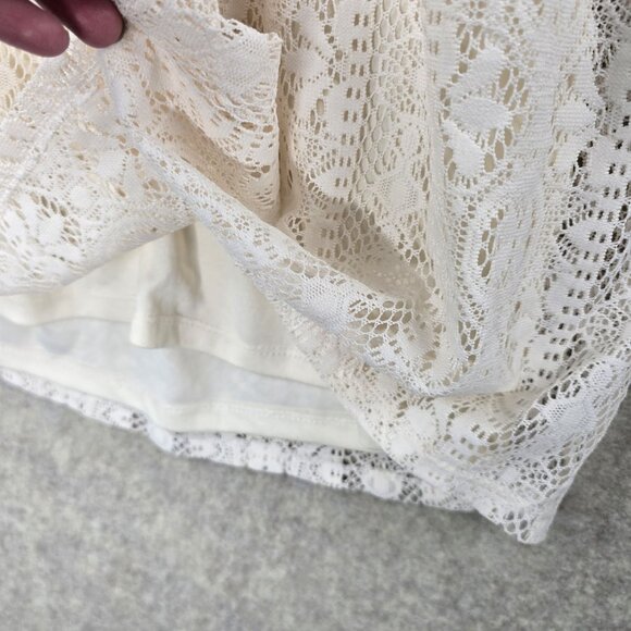 Rue21 Small Cream Lace Overlay Dress With Thin Straps - Picture 3 of 8
